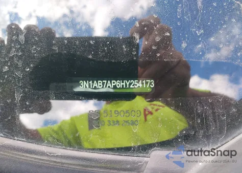 2017 Nissan Sentra Sr from USA, damaged, VIN 3N1AB7AP6HY254173